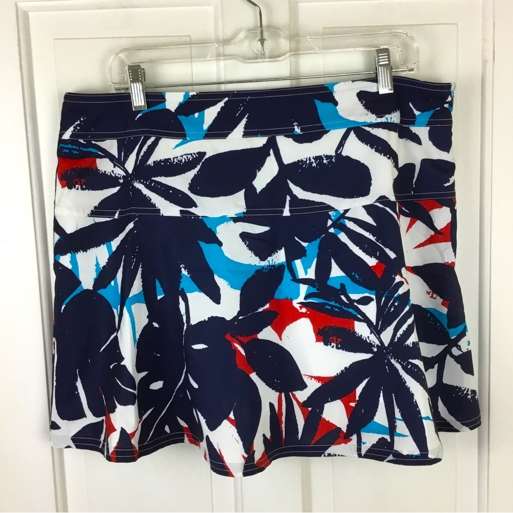 Chaps Women’s Floral Athletic Skirt Skort Size 14 EUC Sale!